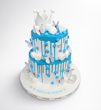 Taçlı Tasarım Pasta