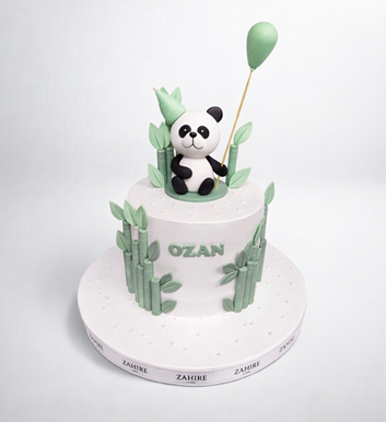 Panda Temalı Pasta