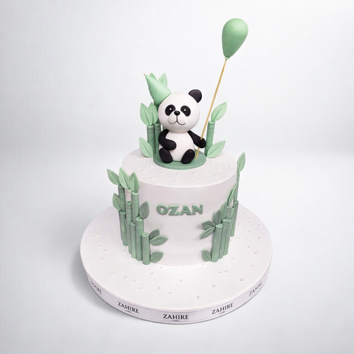 Panda Temalı Pasta