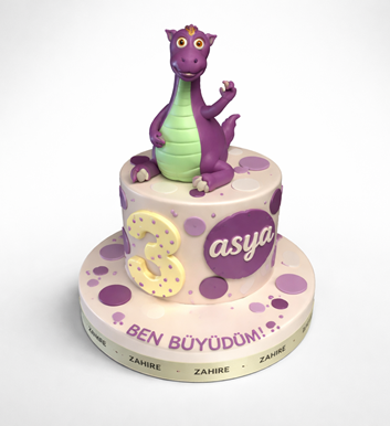 Sevimli Dinozor Pasta