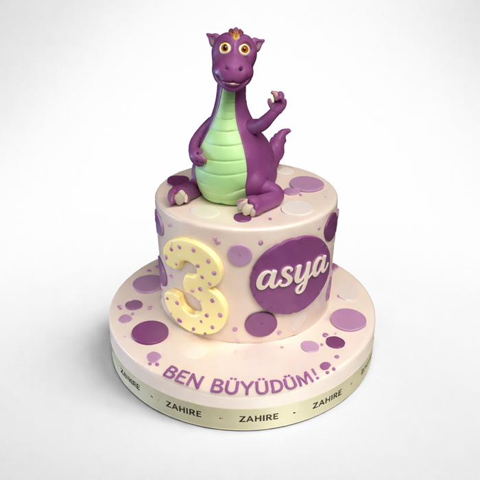 Sevimli Dinozor Pasta