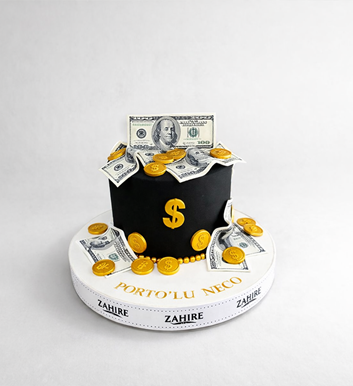 Para Temalı Dolar Pasta