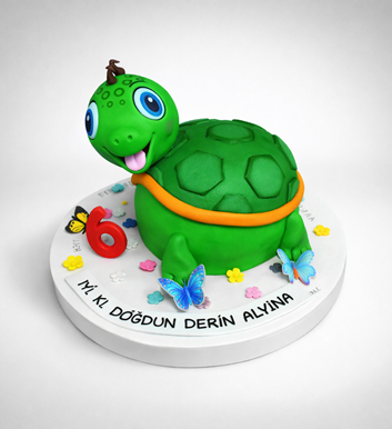 Sevimli Kaplumbağa Pasta