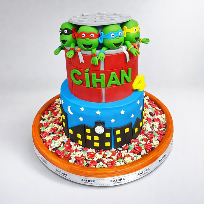 Ninja Kaplumbağalar Pasta