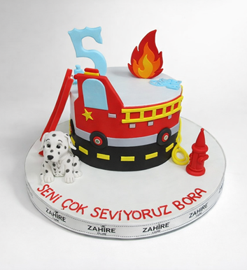 İtfaiye Temalı Pasta