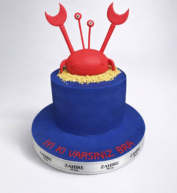 Deniz Temalı Yengeç Pasta