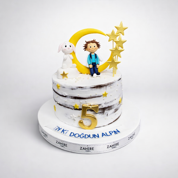 Ay Dede Erkek Figürlü Pasta