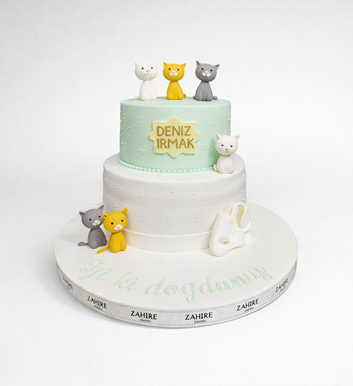 Kedili Pasta (2 Katlı)