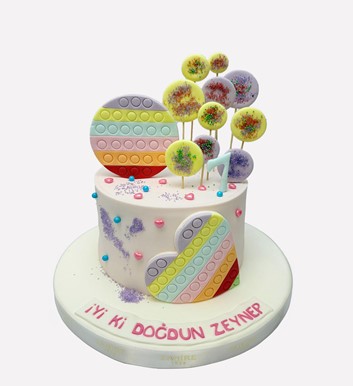 popit şeker hamurlu pasta