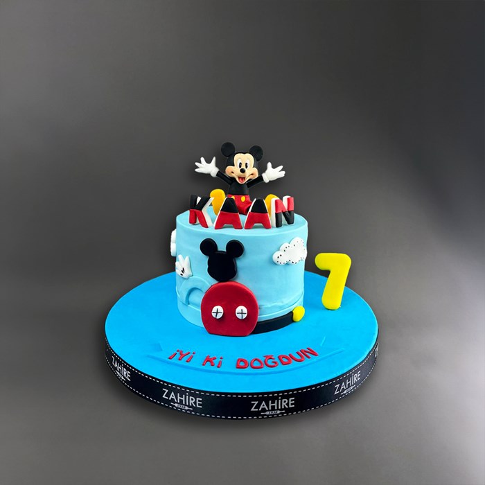 mickey mouse temalı pasta