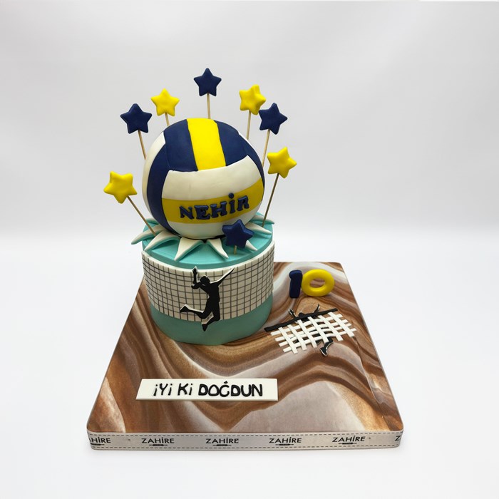 Voleybol Temalı Pasta