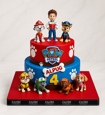 paw patrol pasta 2 katlı 