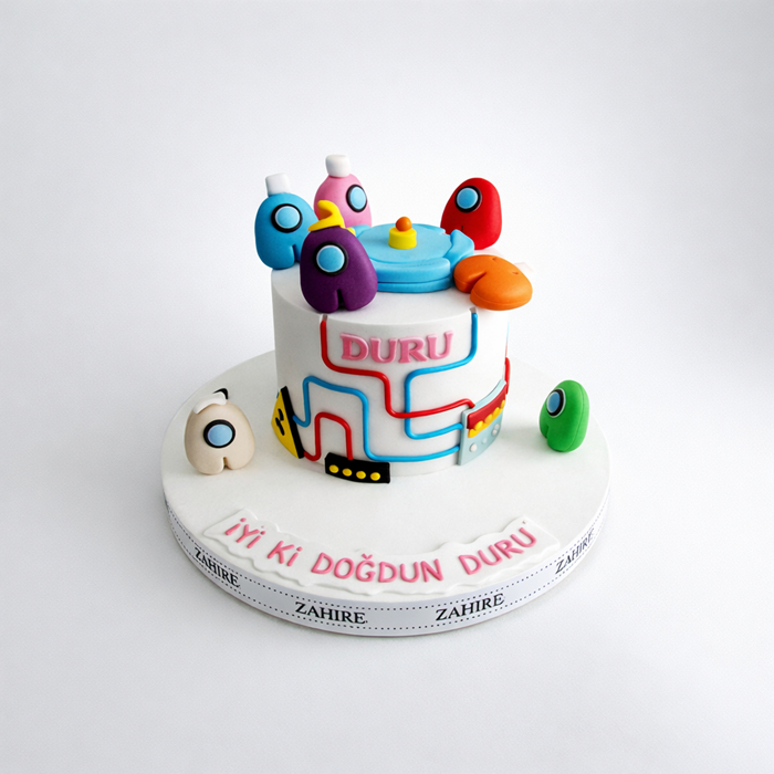 among us figürlü pasta