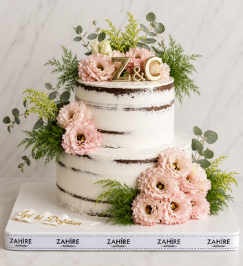 2 katlı nişan pastası