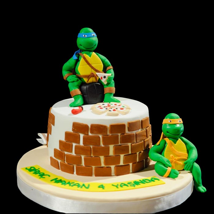 ninja kaplumbağalar pasta