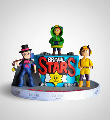 brawl stars temalı pasta