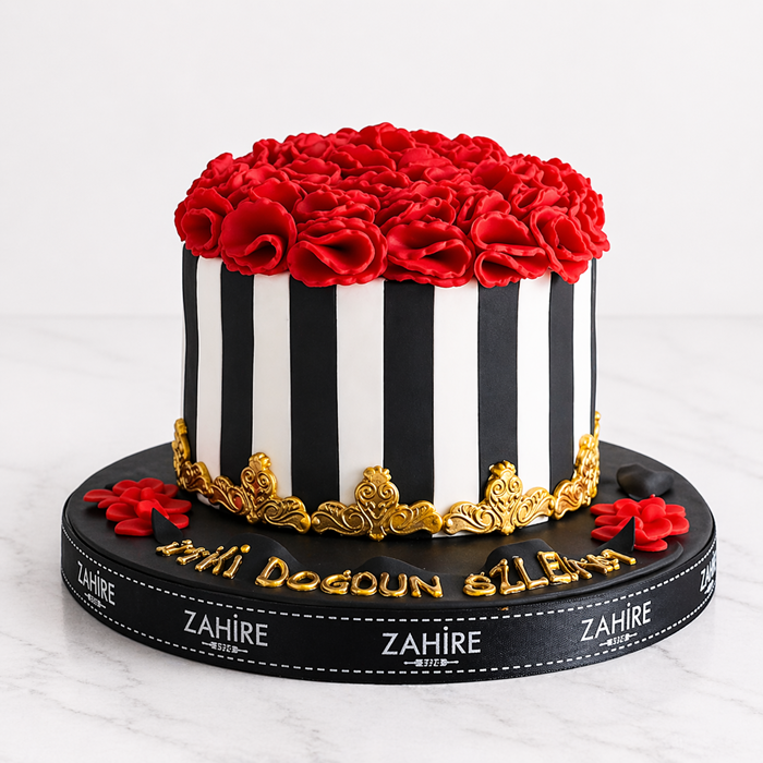 güllü doğum günü pastası