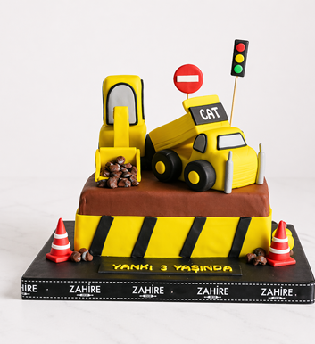 şeker hamurlu inşaat pasta