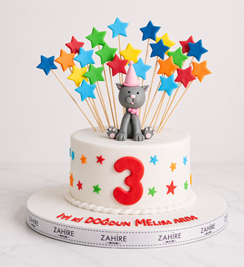 yıldızlı yaş pastası