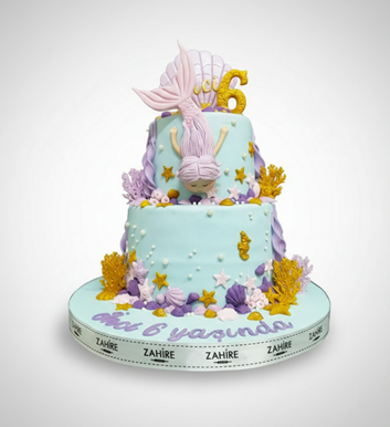 Deniz Kızı Pasta 7 (2 Katlı)