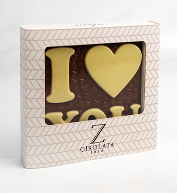 I Love You Tablet Çikolata