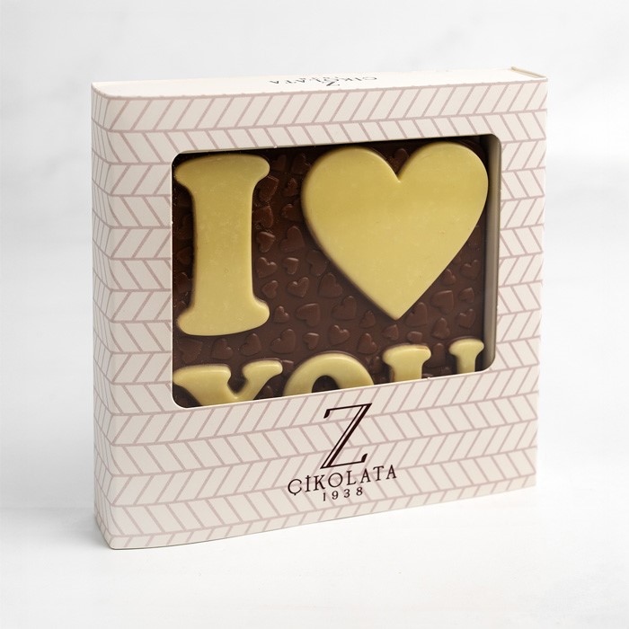 I Love You Tablet Çikolata