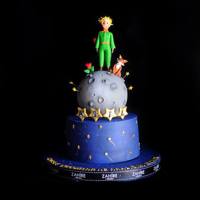 küçük prens doğum günü pasta