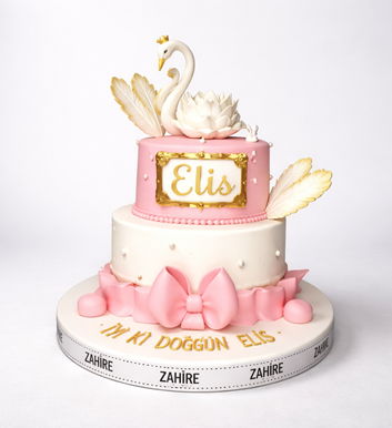 Kuğulu Pasta 2 (2Katlı)