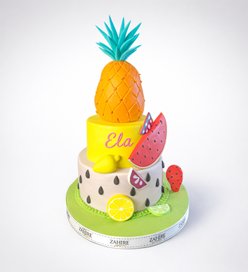 Meyveler Pasta (2 Katlı)