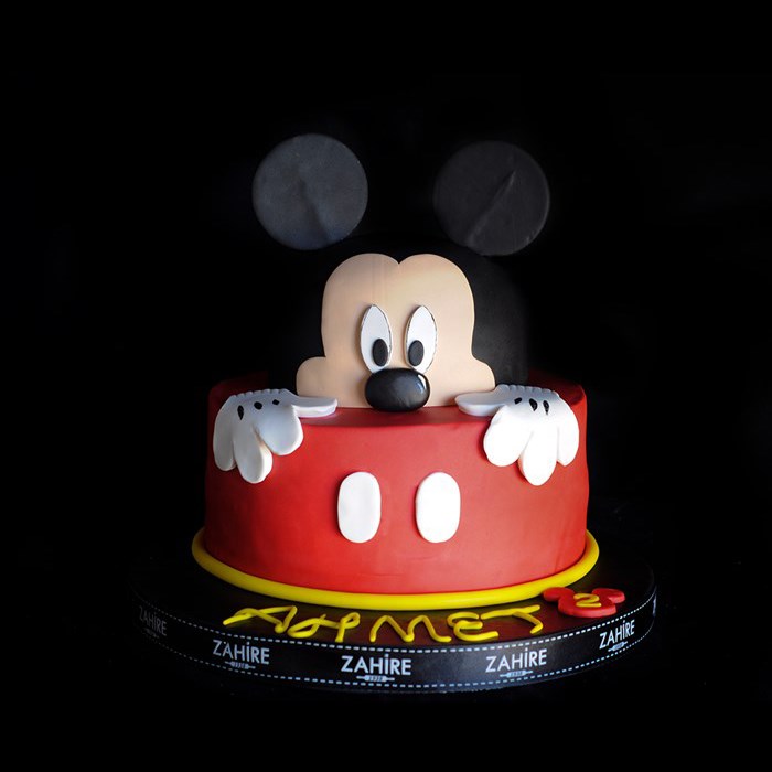 mini mouse temalı pasta