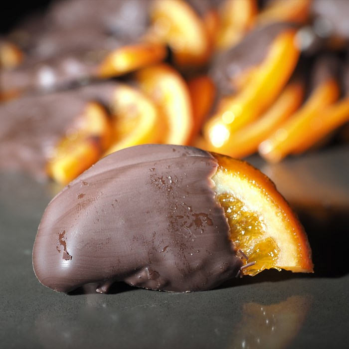 portakal dilimli çikolata
