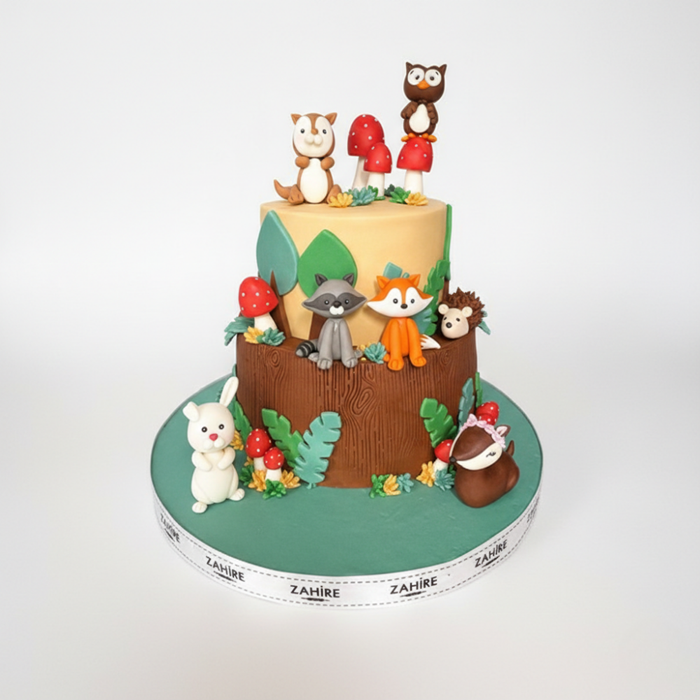 Sevimli Hayvanlar Pasta 3 (2 Katlı)