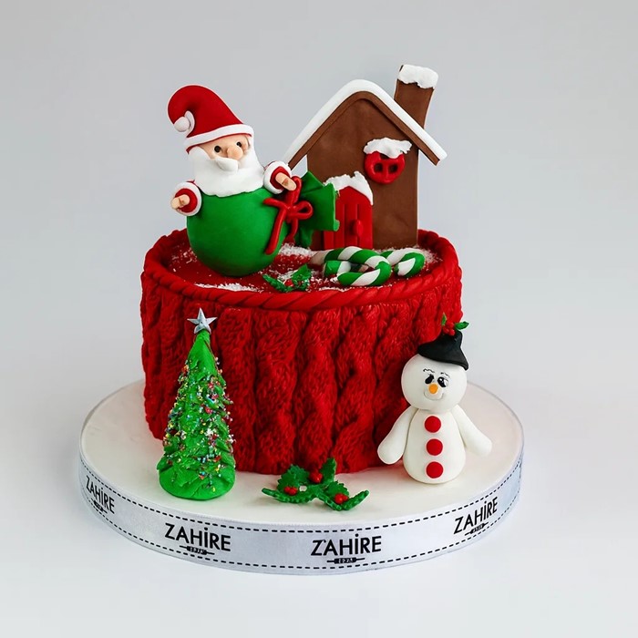 yılbaşı kırmızı pasta