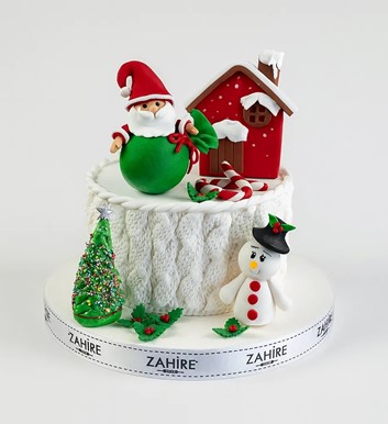 yılbaşı beyaz pasta