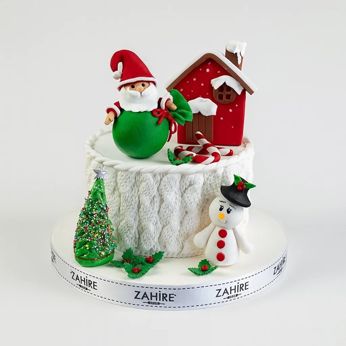 yılbaşı beyaz pasta